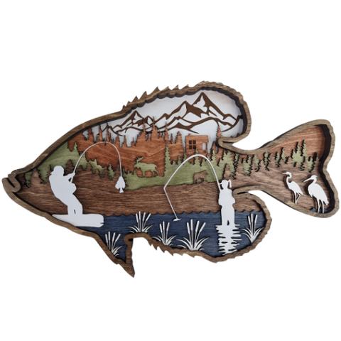 Crappie Multilayer Sign