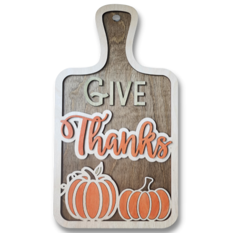 Give Thanks Cutting Board