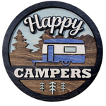 Happy Campers - Multi-Layer 10" Round