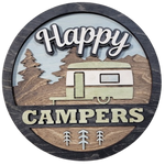 Happy Campers - Multi-Layer 10" Round