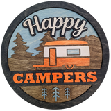 Happy Campers - Multi-Layer 10" Round