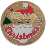 Merry Christmas - Santa" Round