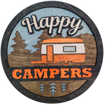 Happy Campers - Multi-Layer 10" Round